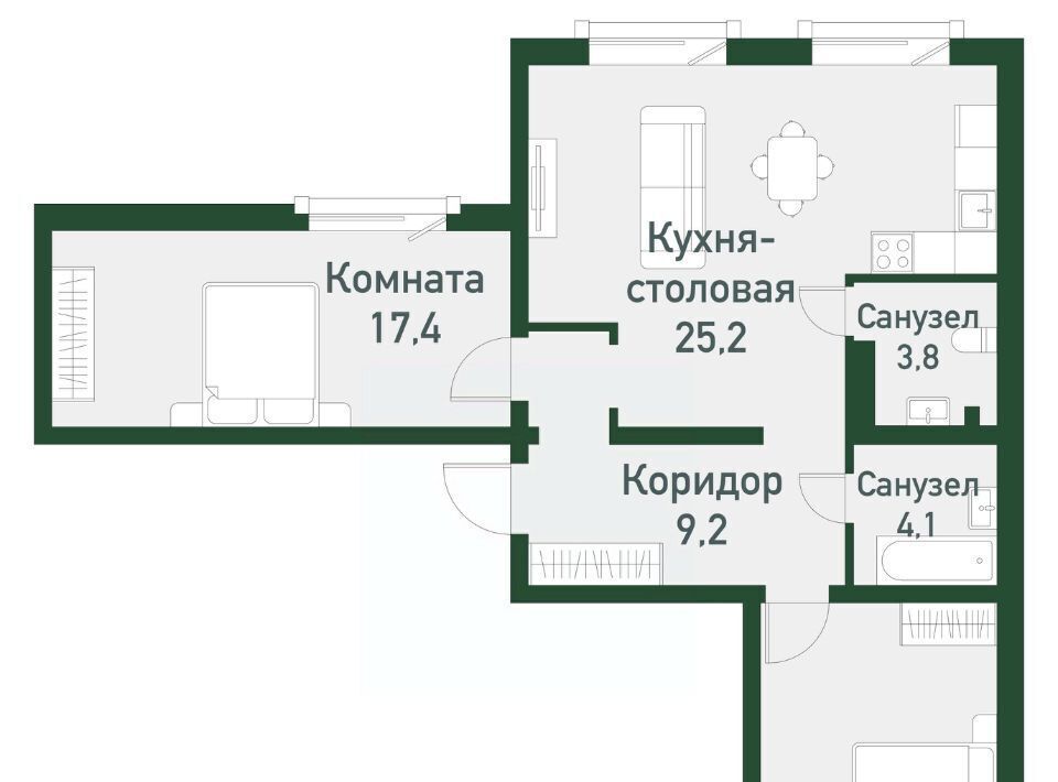 квартира г Челябинск Западный фото 1