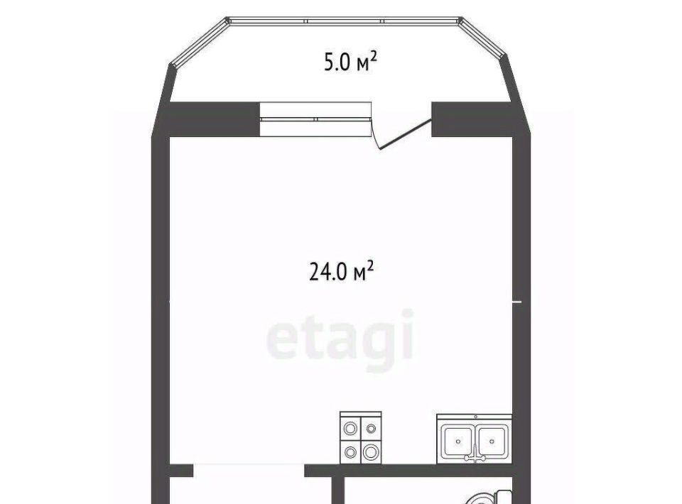 квартира г Клин п Майданово 2к 2 фото 1