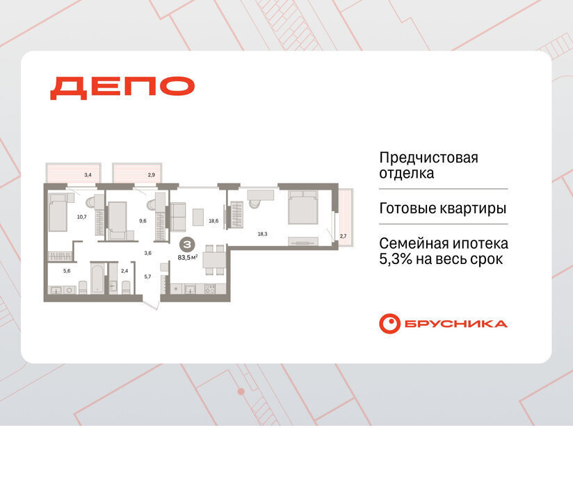 квартира г Екатеринбург Старая Сортировка ЖК Квартал Депо Проспект Космонавтов, жилой район Сортировочный фото 1