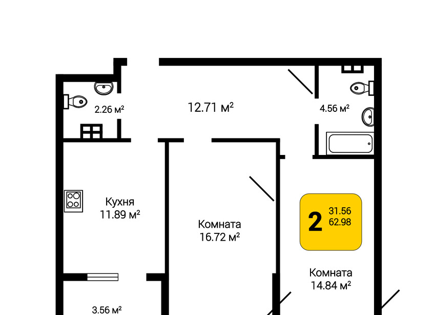 квартира г Воронеж р-н Советский 5-я улица, 116 фото 1