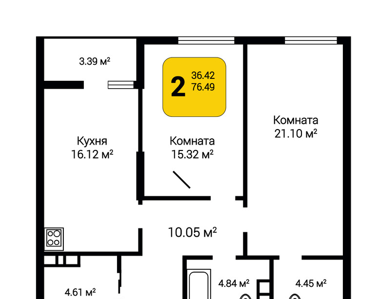 квартира г Воронеж р-н Центральный ул Шишкова 140б/3 фото 1