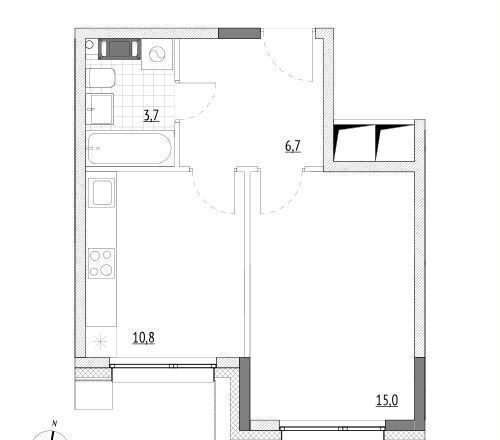 квартира г Зеленоград ул Александровка Зеленоград-Крюково, проезд 624 фото 1