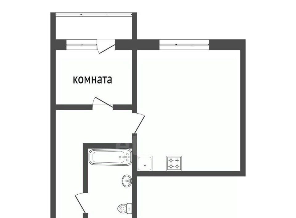 квартира г Красноярск р-н Октябрьский ул Калинина 175а фото 2