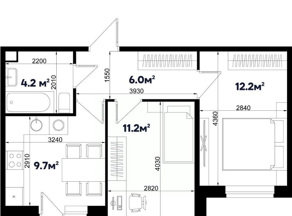 квартира г Краснодар р-н Прикубанский ул им. генерала Корнилова 16 ЖК Sport Village фото 1