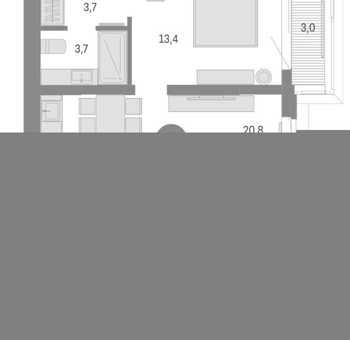 квартира г Тюмень жилой комплекс На Минской фото 2