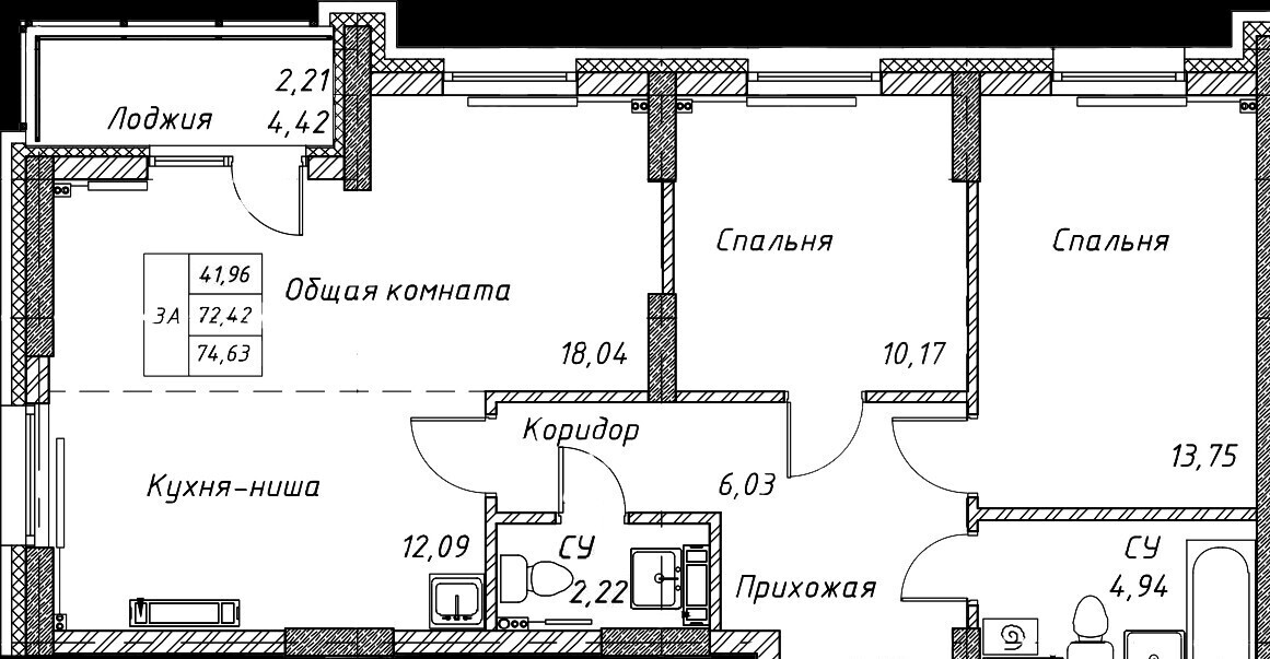квартира г Томск Черемошники пер Шпальный 10 фото 1