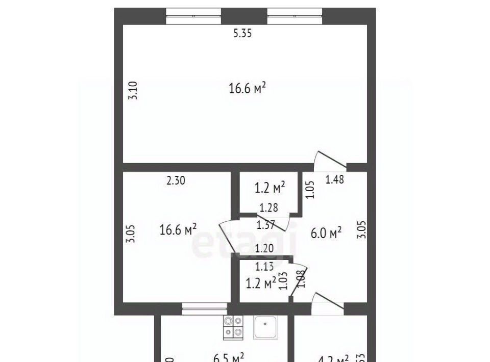 квартира р-н Борисоглебский г Борисоглебск п Водострой 11 фото 2