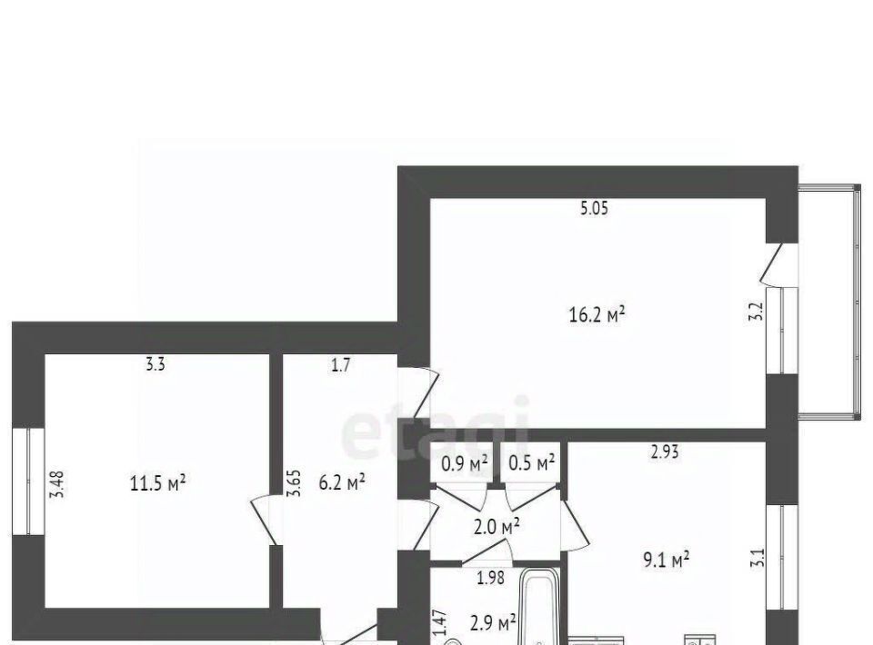 квартира р-н Борисоглебский г Борисоглебск ул Матросовская 43а фото 2