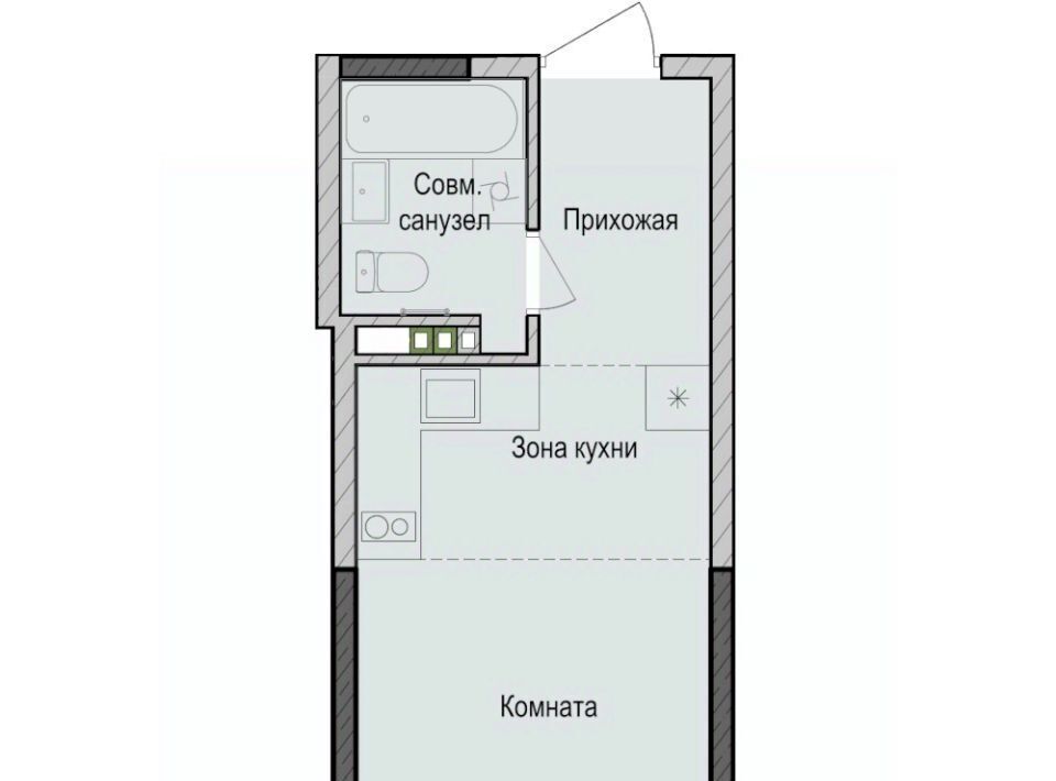 квартира г Казань метро Горки ЖК «Унай» Седьмое Небо жилрайон фото 1