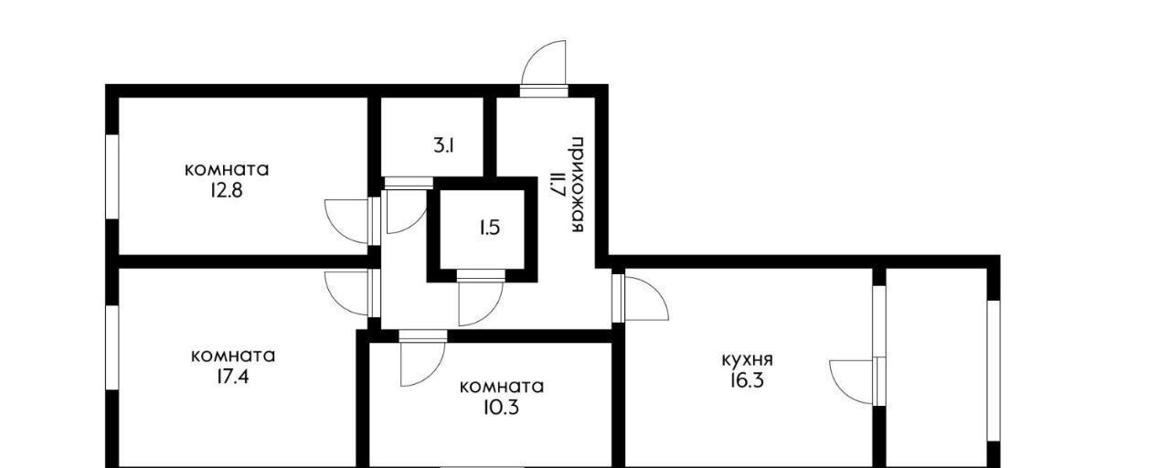 квартира г Краснодар р-н Прикубанский ул Питерская 40к/3 фото 17