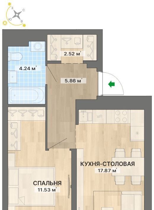 квартира г Екатеринбург Уралмаш ул Кузнецова 11а фото 1