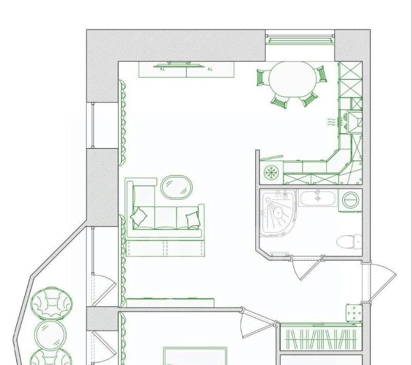квартира г Тула р-н Зареченский ул Галкина 254к/2 фото 2