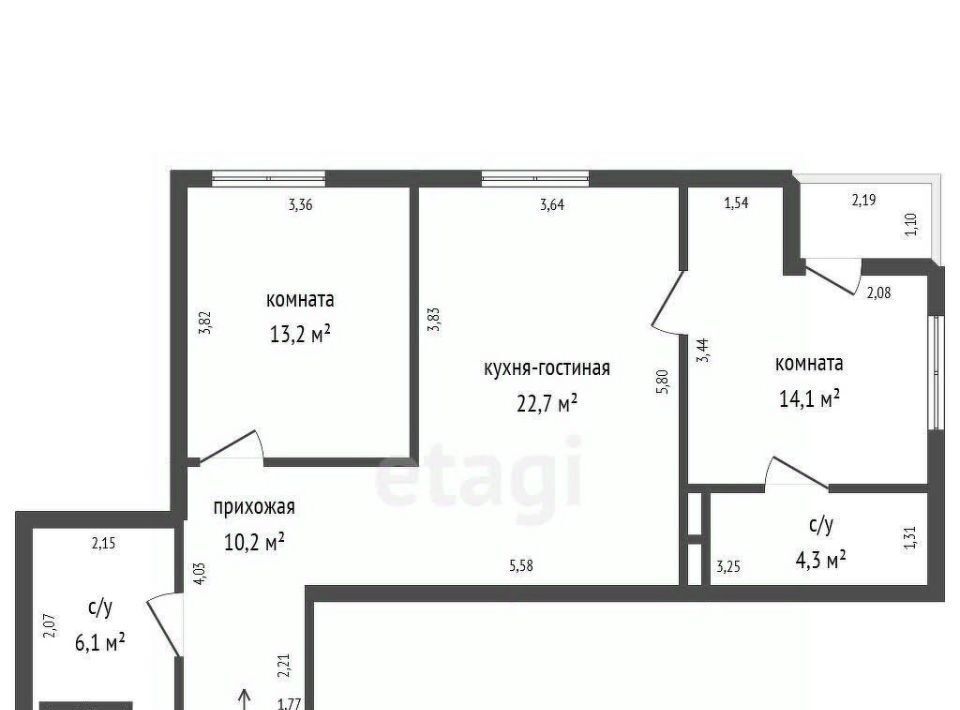 квартира г Верхняя Пышма ул Мальцева 14 фото 12
