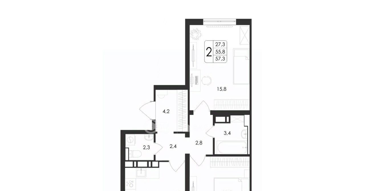 квартира г Воронеж р-н Центральный ул Загоровского 5/2 фото 1