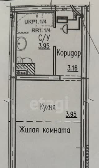 квартира г Екатеринбург мкр Компрессорный ул Латвийская 56/3 фото 6