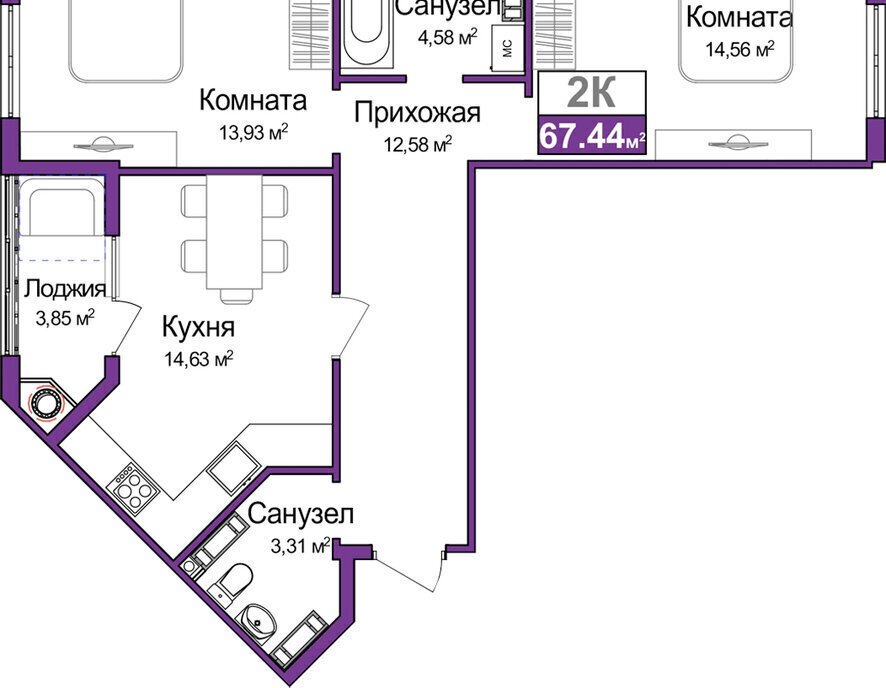 квартира г Симферополь р-н Центральный фото 1