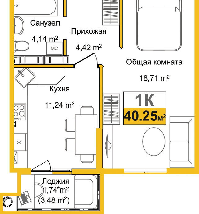 квартира г Симферополь р-н Центральный жилой комплекс Город Мира фото 1