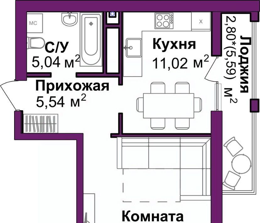 квартира г Симферополь р-н Центральный Город Мира жилой комплекс фото 2