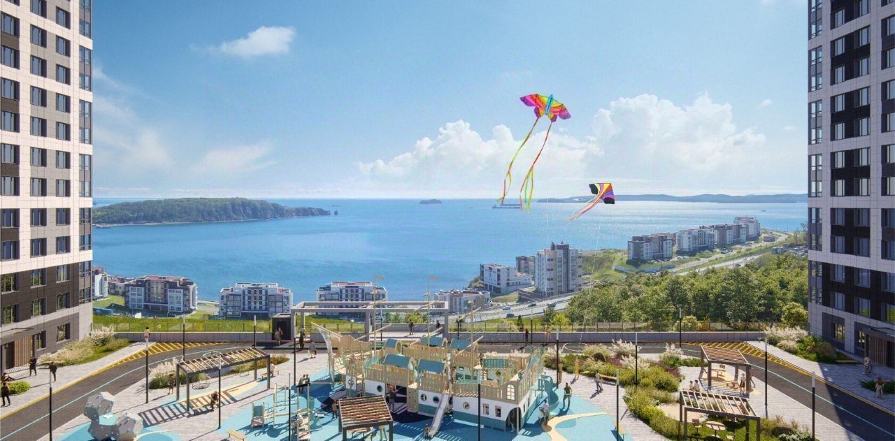 квартира г Владивосток р-н Первомайский ЖК Посейдония 6 фото 9