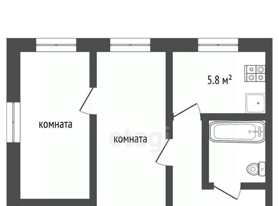 квартира р-н Лениногорский г Лениногорск пр-кт Ленина 25 городское поселение Лениногорск фото 2