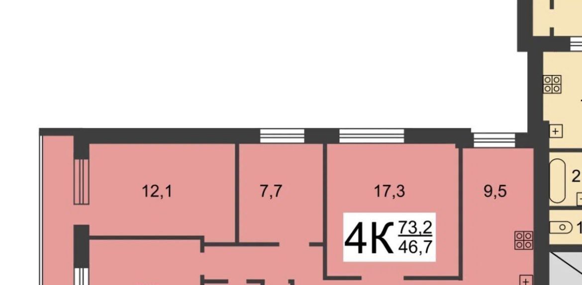 квартира г Нижний Новгород Горьковская ул Надежды Сусловой 24 фото 29