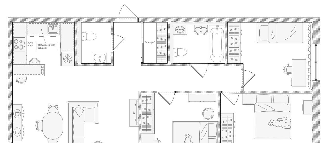 квартира г Москва метро Кантемировская б-р Кавказский 51к/2 фото 32
