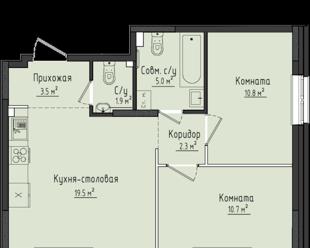 квартира г Ижевск Жилой комплекс Город оружейников фото 1