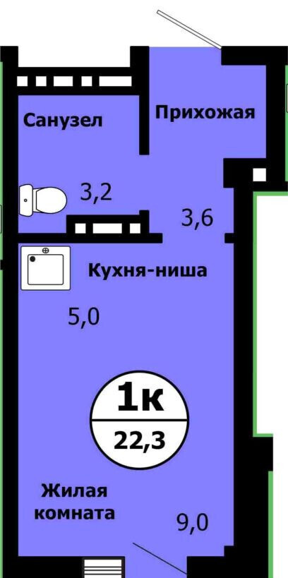 квартира г Красноярск Тихие зори ул Лесников 51 фото 1
