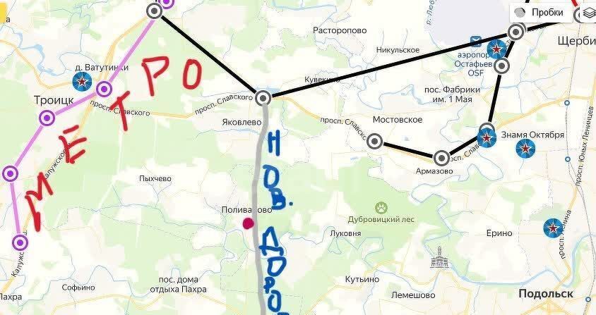 земля г Подольск п Поливаново ул Центральная 18 км, Воскресенское, Калужское шоссе фото 14