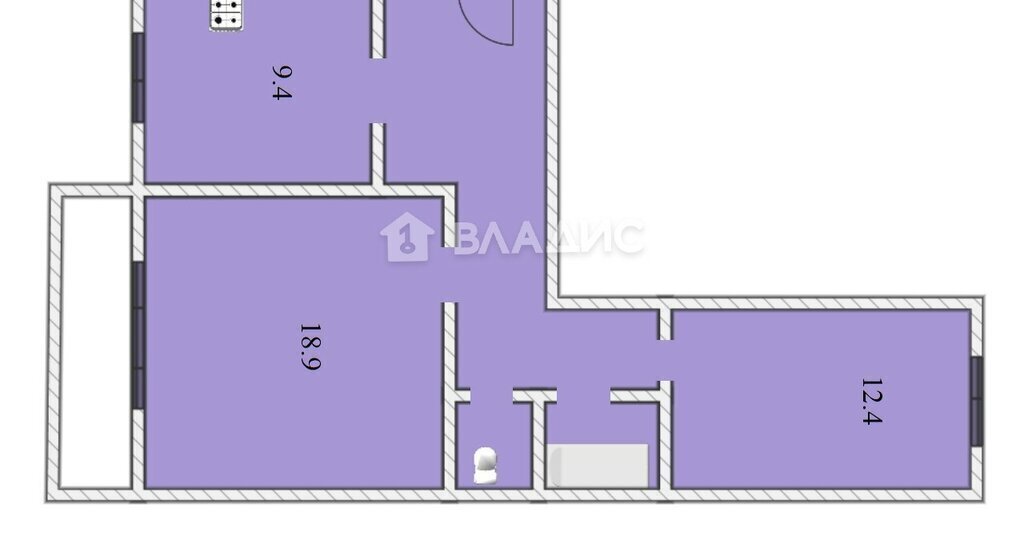 квартира г Тобольск 15, 10-й микрорайон фото 10
