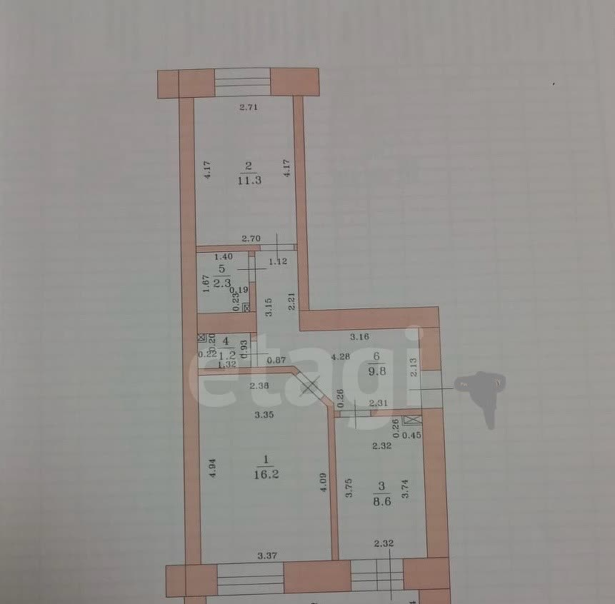квартира г Казань ЖК «Ферма-2» 94 м-н, Рауиса Гареева фото 17