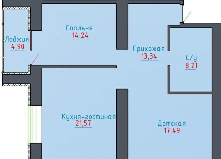 квартира г Оренбург р-н Ленинский ул Уральская 2д фото 13