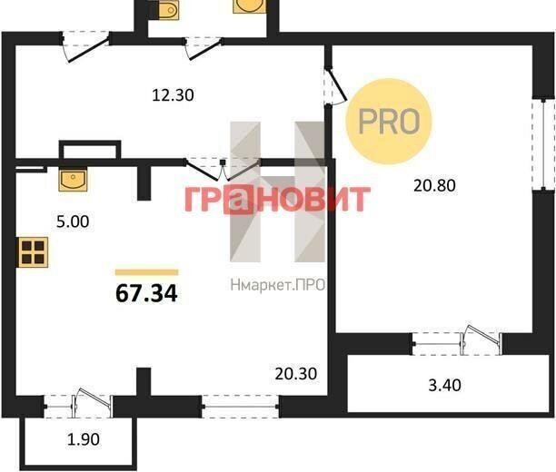 квартира г Новосибирск р-н Кировский Затулинский ул Зорге 279/5 Площадь Маркса, жилмассив фото 1
