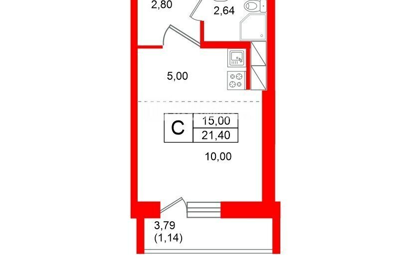 квартира г Колпино ул Севастьянова 30к/2 метро Рыбацкое фото 1