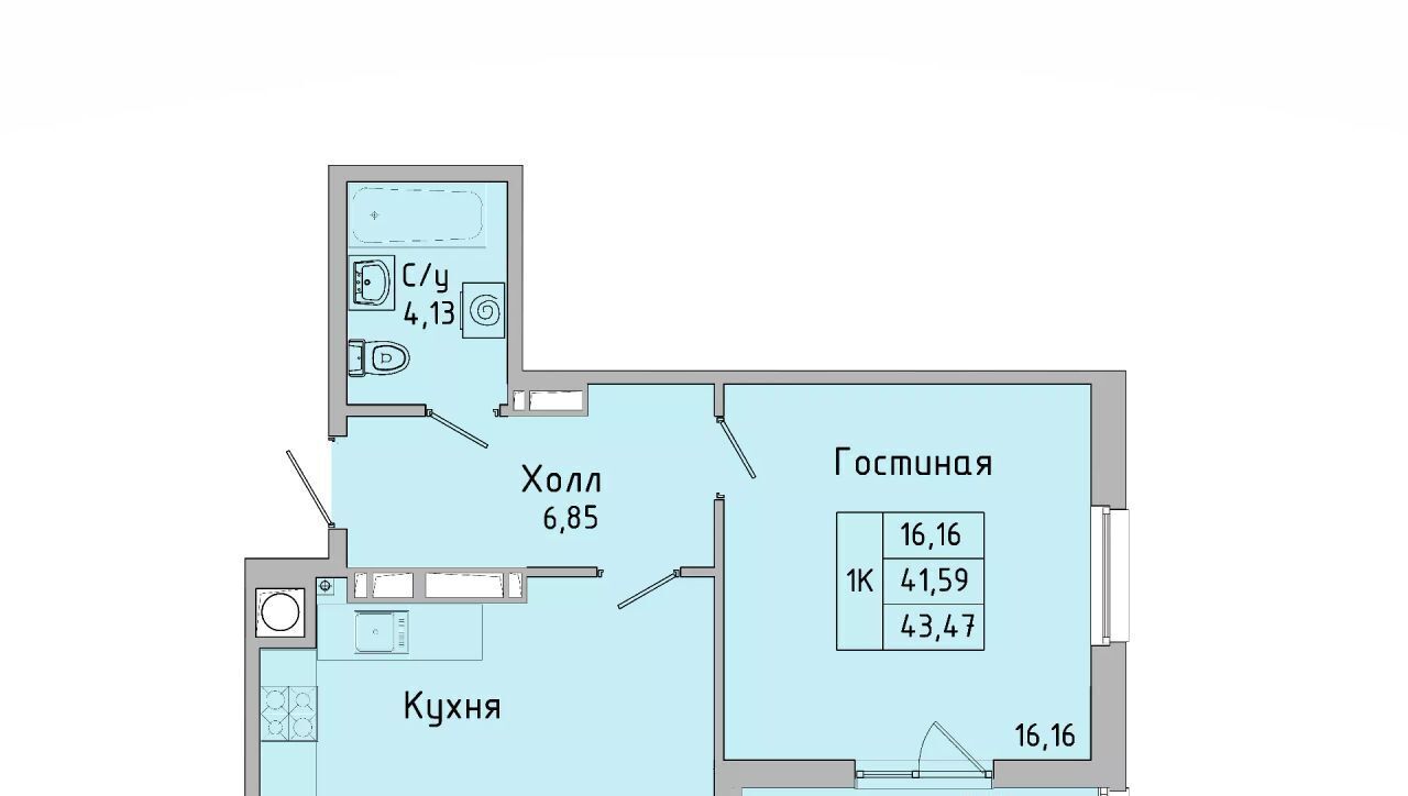 квартира г Батайск ул Ушинского 27ак/3 ЖК Пальмира 2.0 фото 1