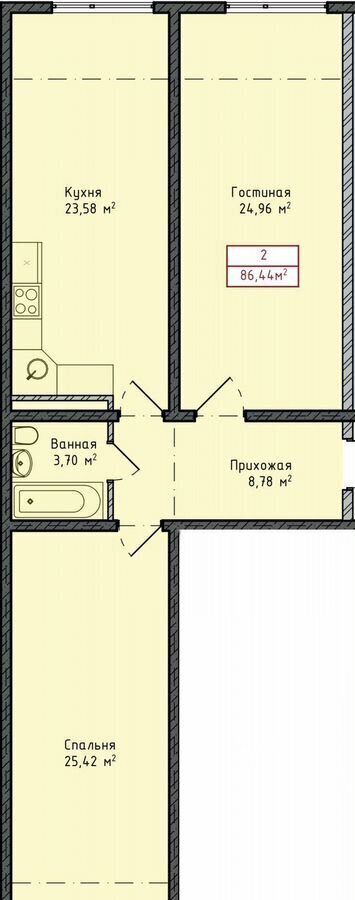 квартира г Махачкала р-н Кировский ул Даганова 139 Кировский внутригородской район фото 2