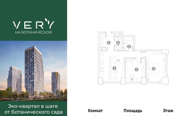метро Фонвизинская ул Ботаническая 29 ЖК Very муниципальный округ Марфино фото