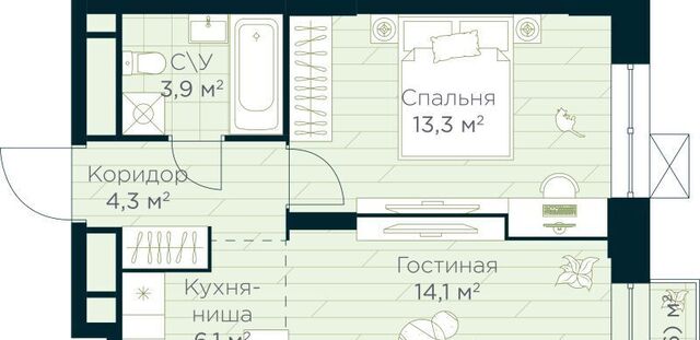 р-н Октябрьский Глумилино жилрайон, Урман Сити жилой комплекс фото