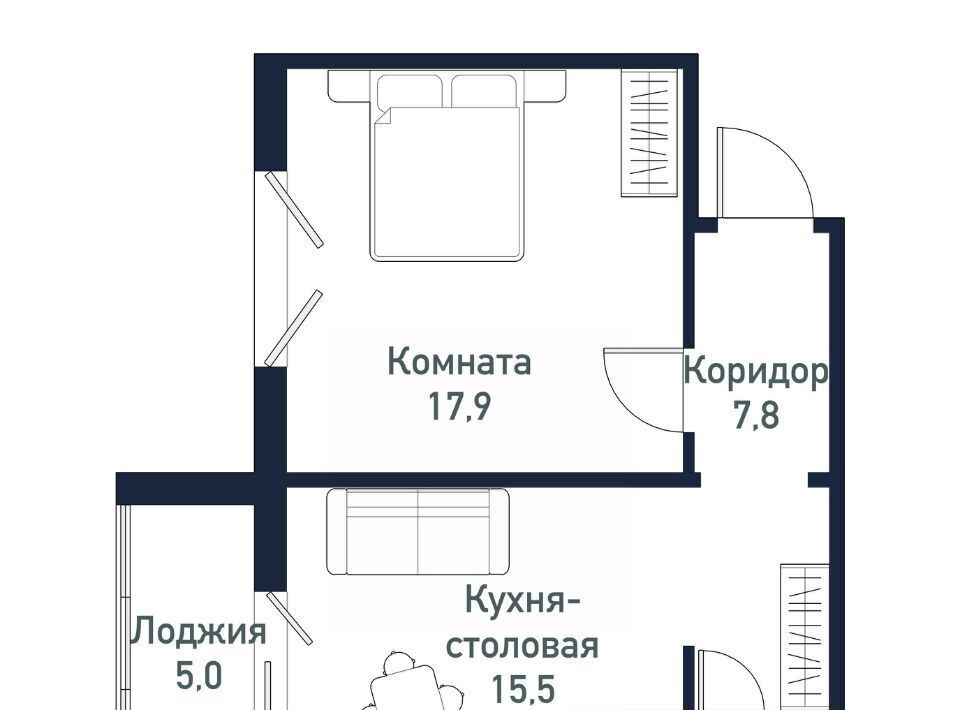 квартира г Челябинск Западный ЖК «Притяжение» 4 ул. Имени Ефрейтора Потехина фото 1