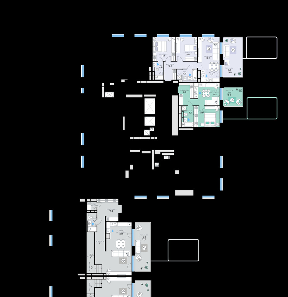 квартира г Щербинка квартал № 1 В 17 фото 2