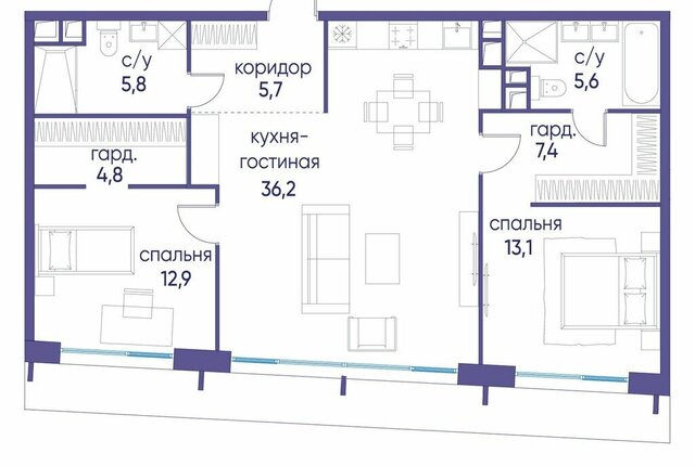 квартал № 1 метро Терехово ЖК «Остров» 7й фото