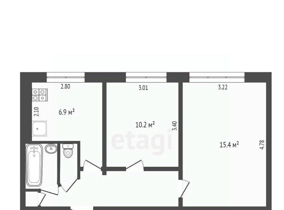 квартира г Ковров ул Зои Космодемьянской 30/1 фото 2