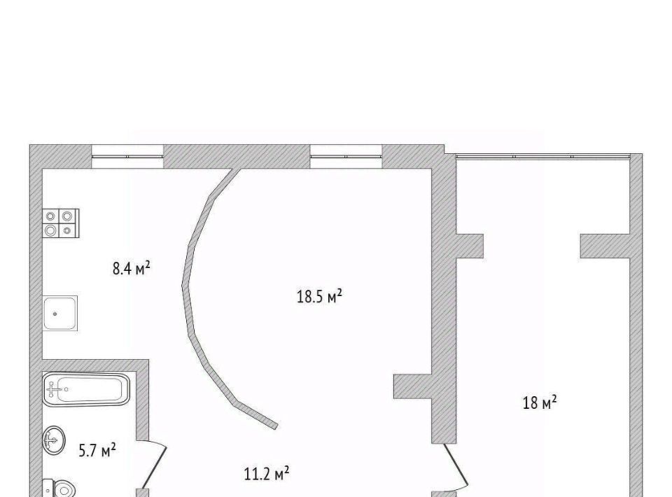 квартира г Нижний Новгород Горьковская ш Казанское 4к/2 фото 2