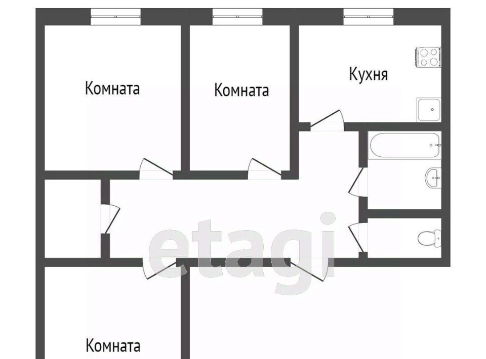 квартира г Ярославль р-н Дзержинский ул Строителей 9 фото 2