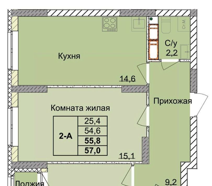квартира г Нижний Новгород Горьковская ул 1-я Оранжерейная фото 1