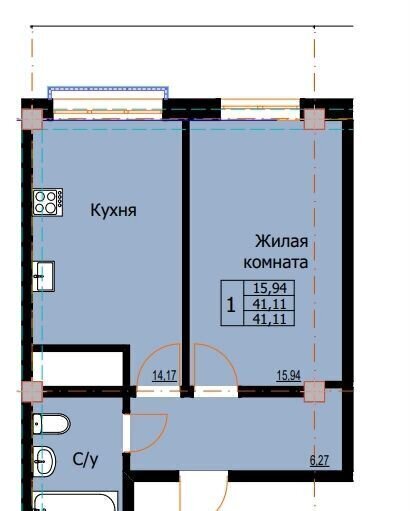 квартира г Ессентуки ул Галерейная ЖК «Резиденция на Курорте» поз. 2 фото 17