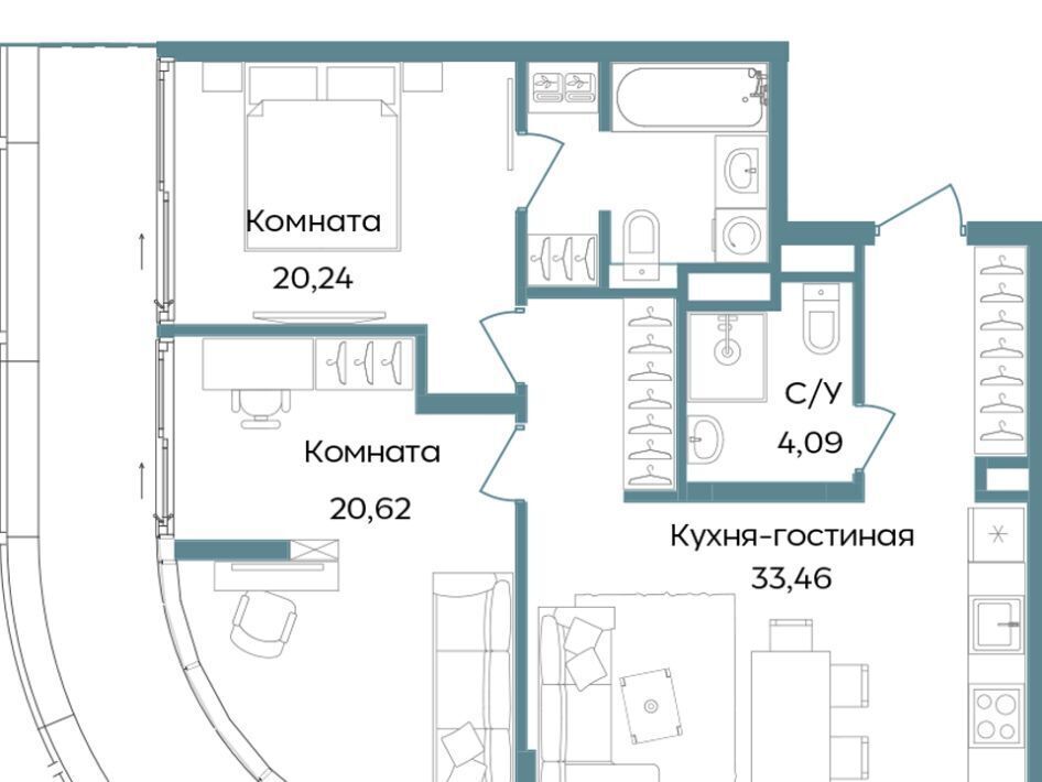 квартира г Саки ул Морская TEMPO фото 1