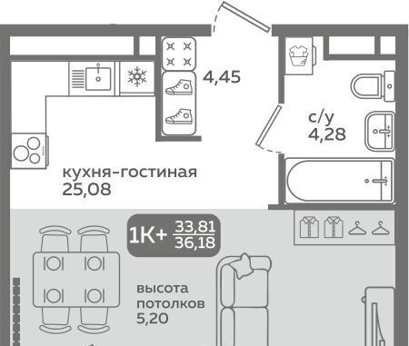 квартира г Тюмень р-н Калининский ул Заполярная 9/2 Калининский административный округ фото 1