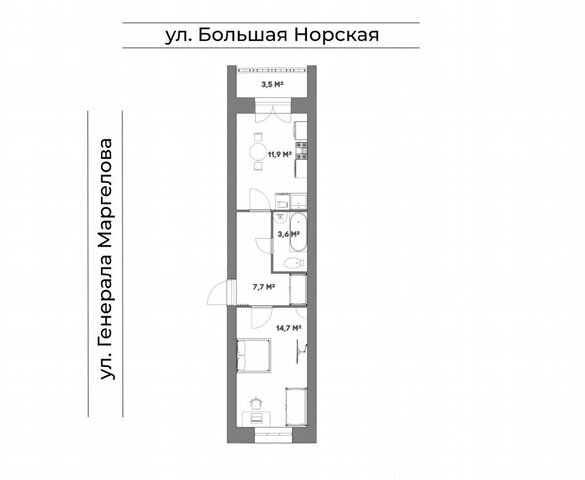 квартира р-н Дзержинский ЖК «Маргелов Парк» з/у 12-а фото