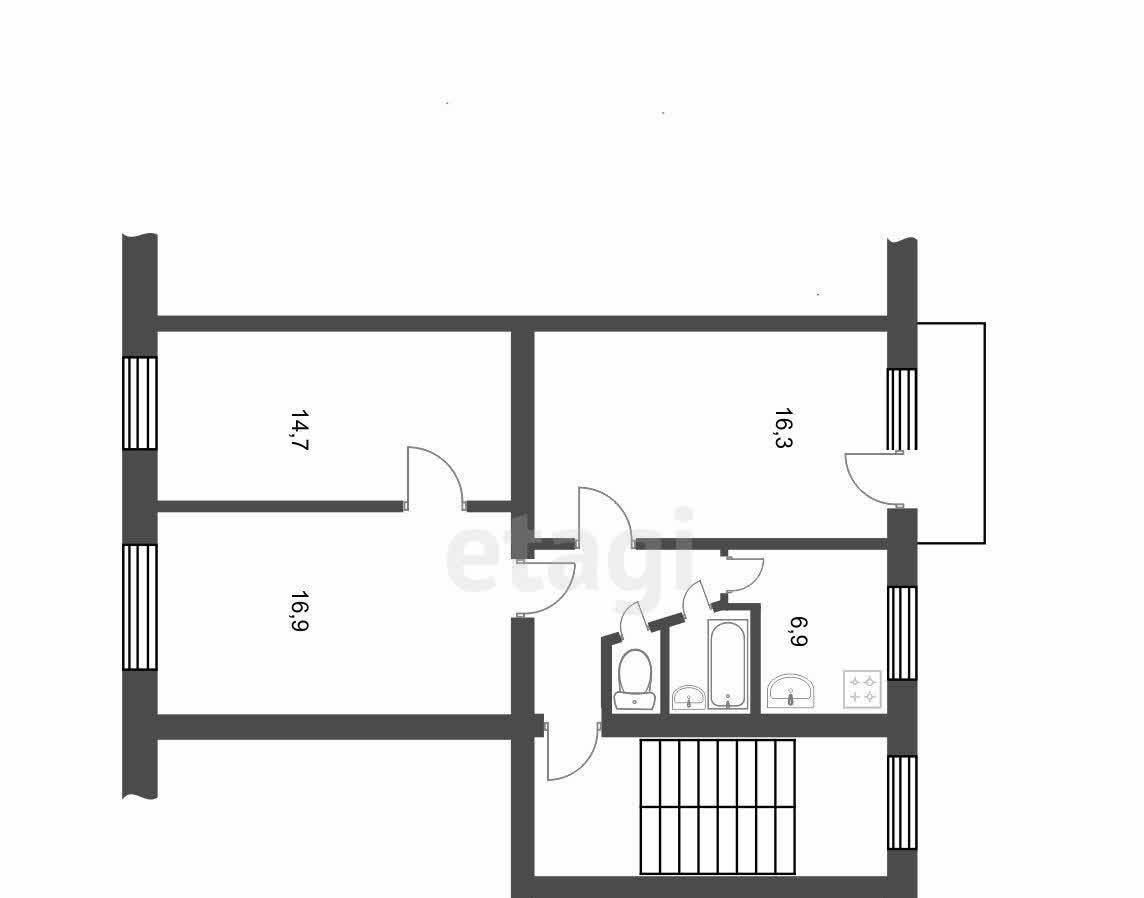 квартира р-н Саткинский г Сатка ул Солнечная 3 фото 14